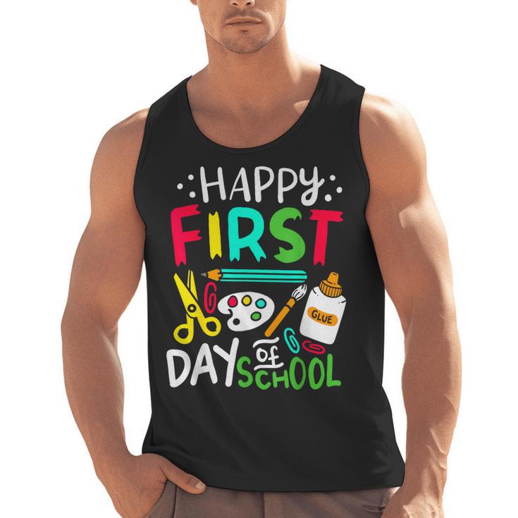 Happy First Day Of School Teacher Back To School Student Men Tank Top