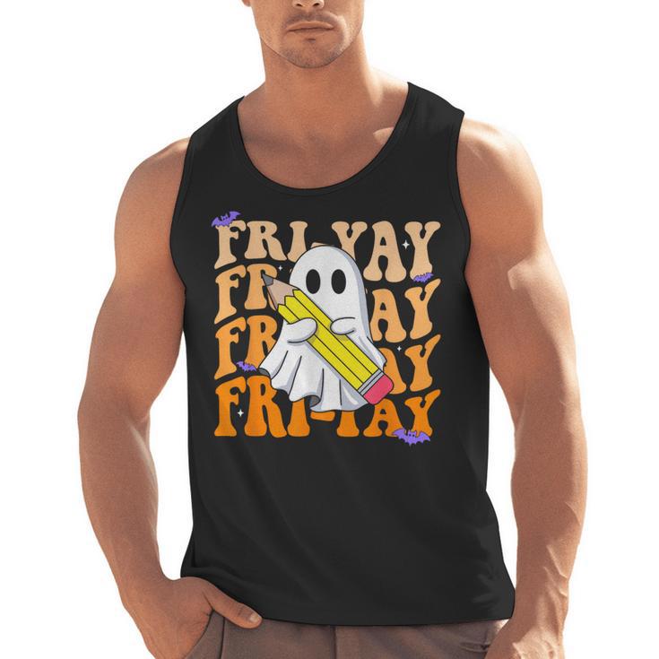 Happy Fri-Yay Friday Lovers Groovy Teacher Life Halloween Men Tank Top, Groovy Teacher Gifts, trending gift Happy Fri-Yay Friday Lovers Groovy Teacher Life Halloween Men Tank Top, Groovy Teacher Gifts, trending gift