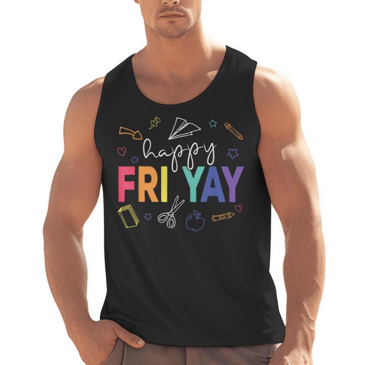 Happy Fri Yay Teacher Friday For Men Women Men Tank Top