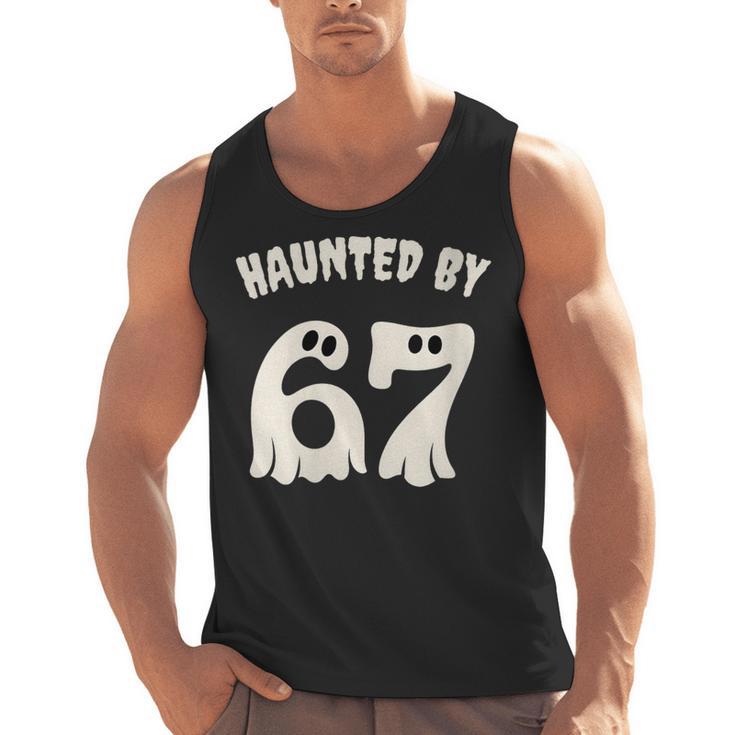 Haunted By 67 Teacher Halloween 6 7 Shirt Men Tank Top
