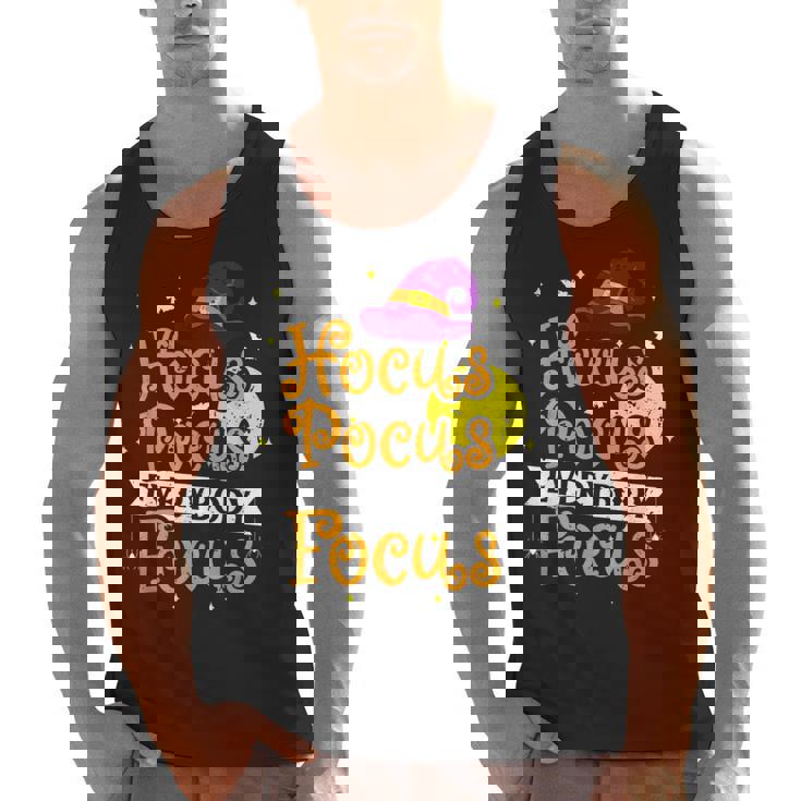 Hocus Pocus Everybody Focus Halloween Teacher Men Women Kids Men Tank Top