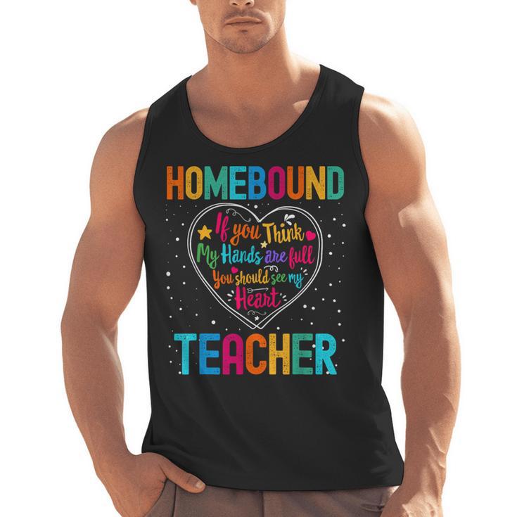 Homebound Teacher Appreciation Week Back To School Heart Men Tank Top