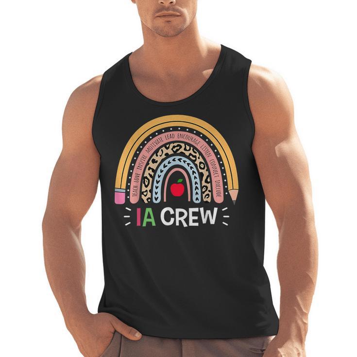 IA Crew Instructional Assistant Rainbow Teachers Aide Men Tank Top