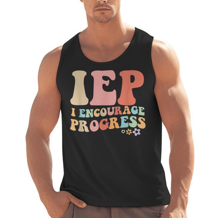 IEP I Encourage Progress Special Education Teacher Graphics Men Tank Top