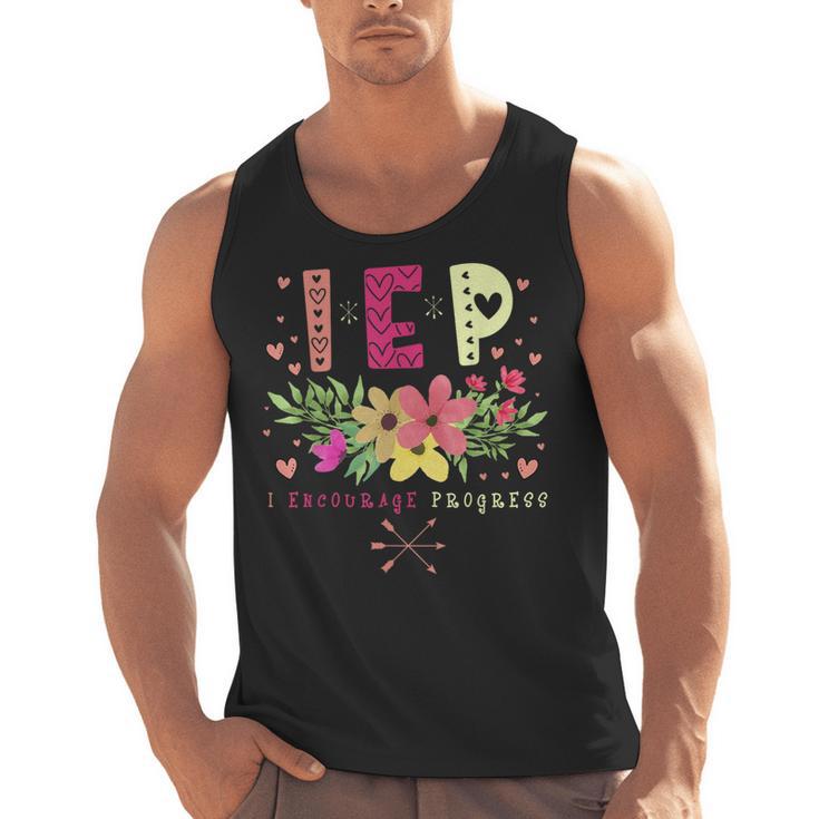 IEP I Encourage Progress Teacher Special Education Men Women Men Tank Top