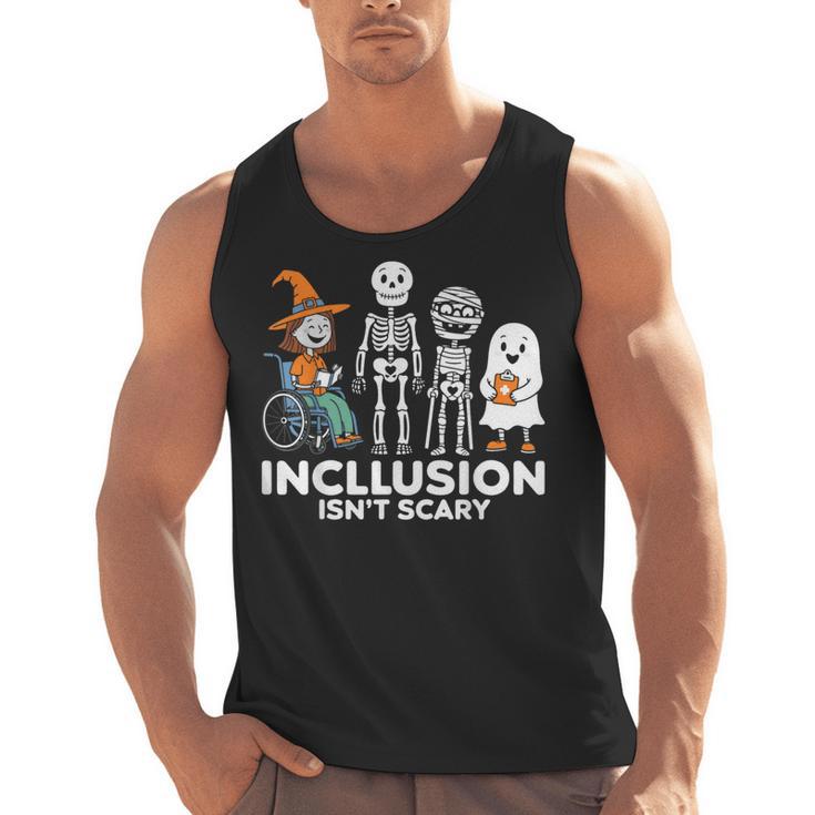 Inclusion Isn't Scary SLP Halloween Costume Sped Teacher Men Tank Top