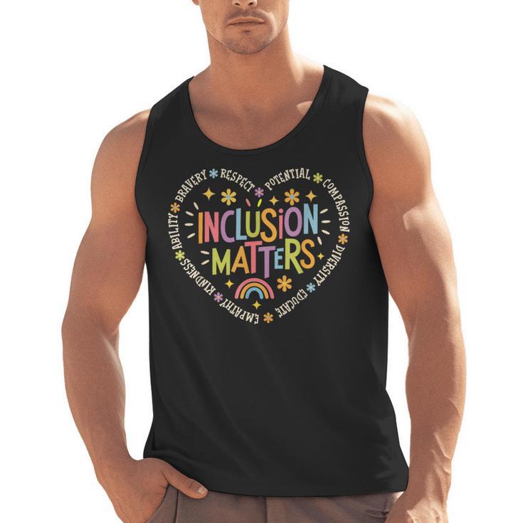 Inclusion Matters Special Education Teacher Autism Awareness Men Tank Top
