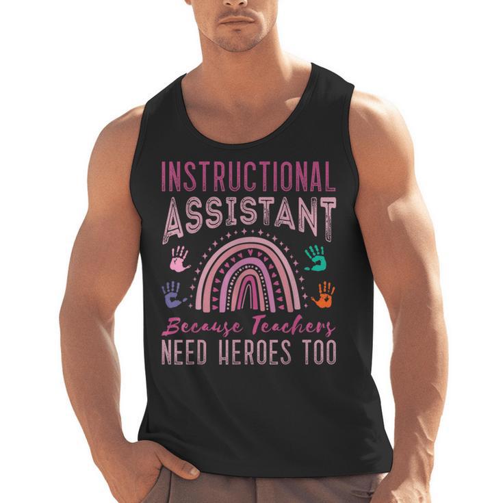 Instructional Assistant Because Teacher Need Hero Learning Men Tank Top