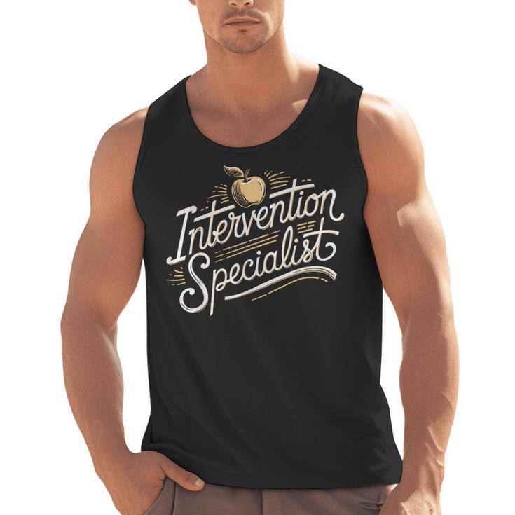 Intervention Teacher Intervention Specialist Men Tank Top