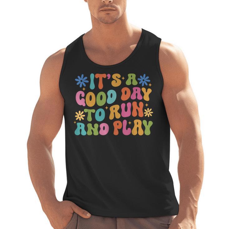 Its A Good Day To Run And Play PE Teacher Physical Education Men Tank Top