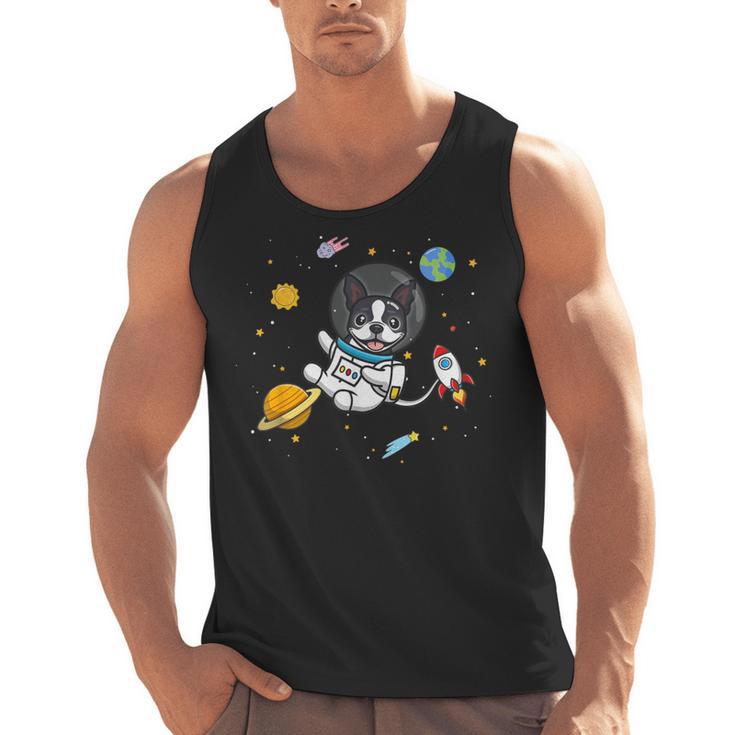 Kawaii Kids & Boys Astronaut Space Boston Terrier Dog Lover Men Tank Top, trending gift