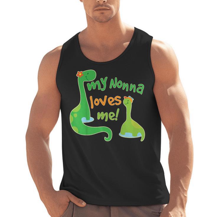 Kids My Nonna Loves Me Dinosaur Grandson Men Tank Top, trending gift