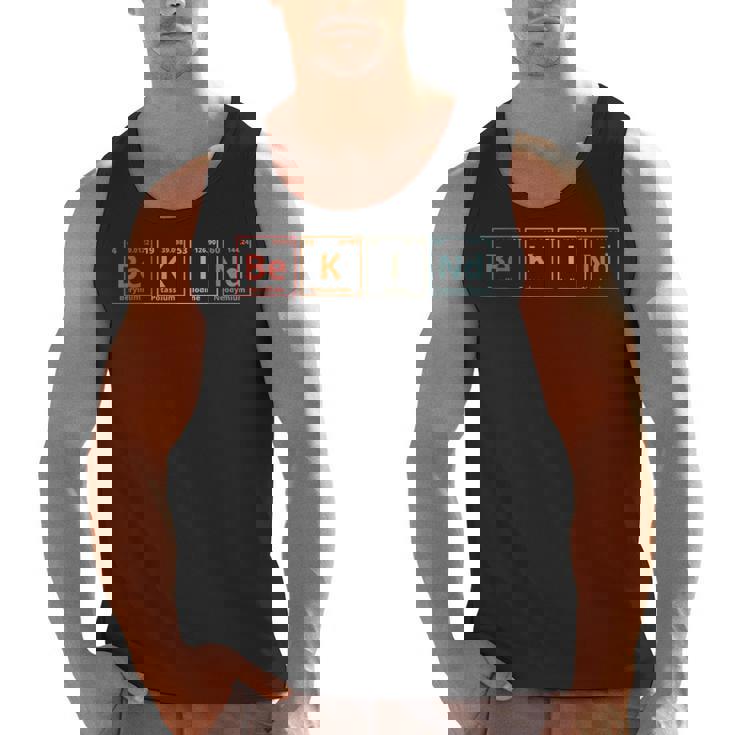 Be Kind Periodic Table Chemistry Teacher Scientist Kindness Men Women Girls Kids Men Tank Top