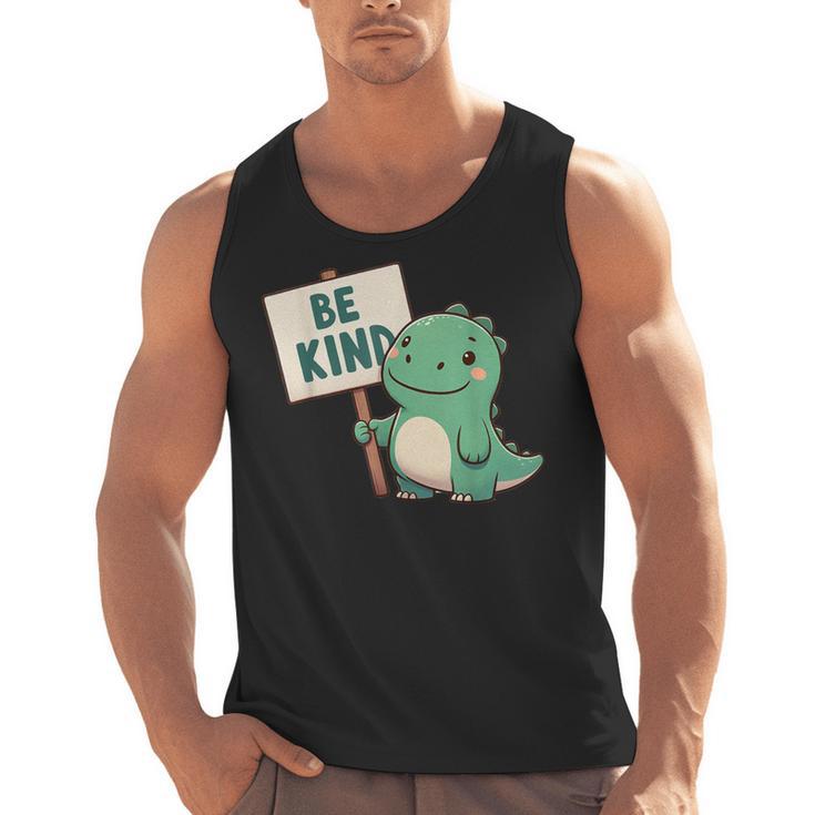 Be Kind Teacher Anti-Bullying Dino Kindness Women Men Boys Men Tank Top
