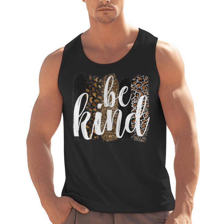 Be Kind Women Inspirational Teacher Animal Print Men Tank Top
