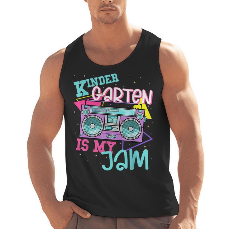 Kindergarten Is My Jam Cute Teacher Shirt 80's 90's Styl Men Tank Top