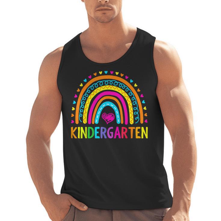 Kindergarten Rainbow Girls Boys Teacher First Day Of School Men Tank Top