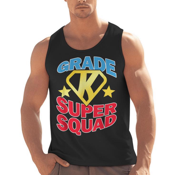 Kindergarten Super Squad Superhero Teacher Team Men Women Girls Kids Men Tank Top
