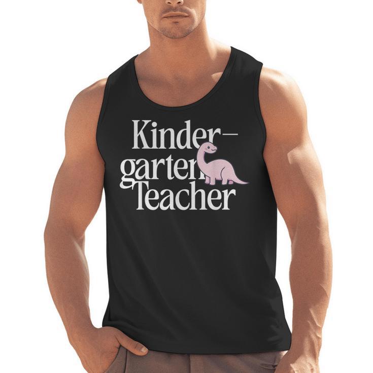 Kindergarten Teacher Dinosaur Back To School Men Tank Top