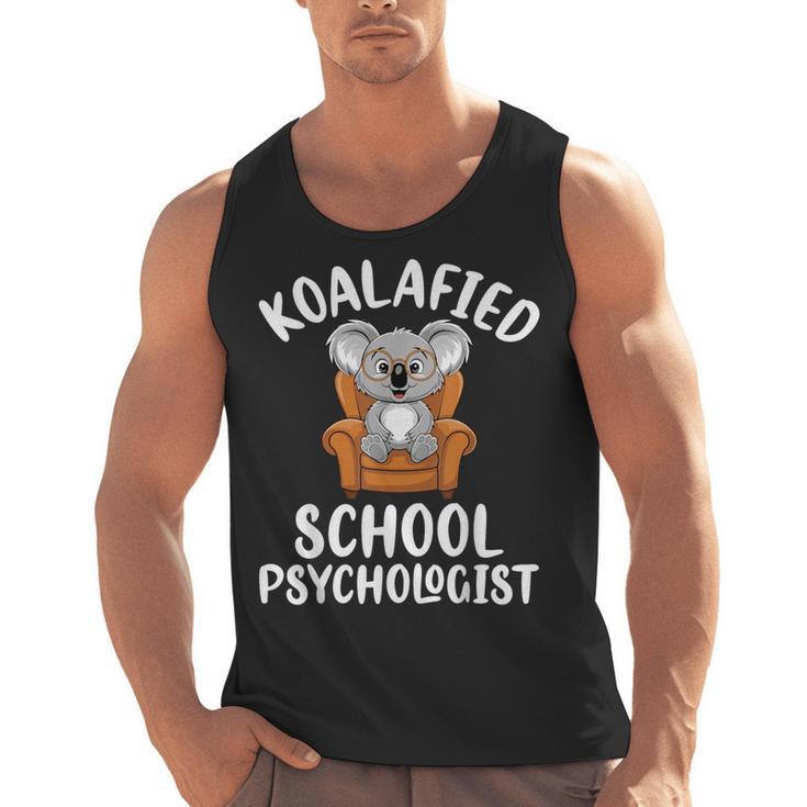 Koalafied School Psychologist Koala Lover Psychology Teacher Men Tank Top