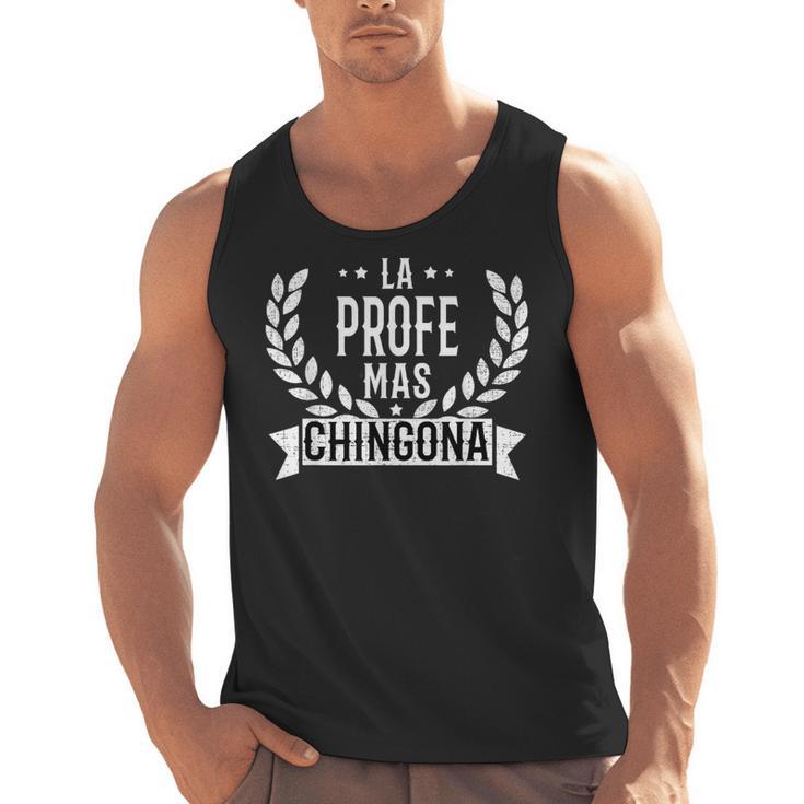 La Profe Mas Chingona Spanish Female Teacher Men Tank Top