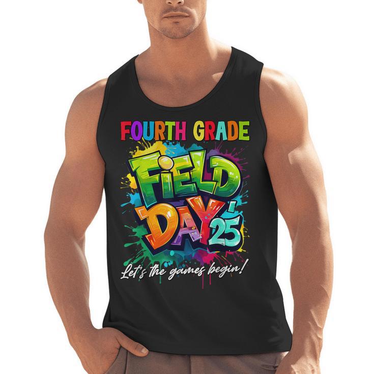 Let The Games Begin Fourth Grade Field Day 2025 Teacher Kid Men Tank Top