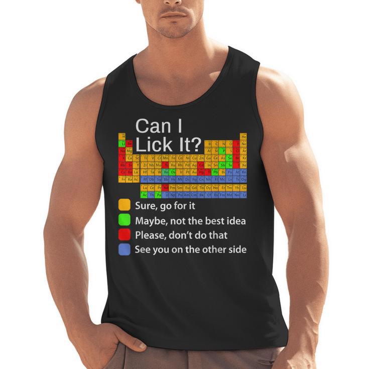 Can I Lick It Periodic Table Chemistry Teachers Men Tank Top