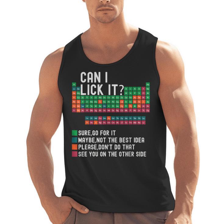 Can I Lick It Periodic Table Science Teacher Chemistry Men Tank Top
