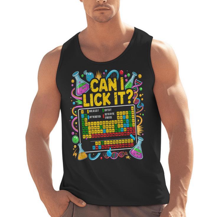 Can I Lick It Periodic Table Science Teacher Men Women Men Tank Top
