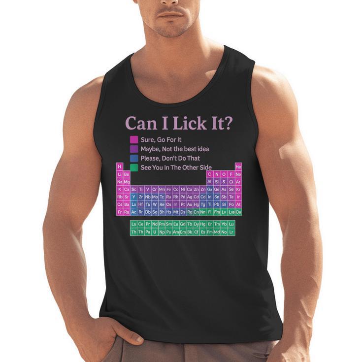 Can I Lick It Periodic Table Teacher Student Kids Men Tank Top