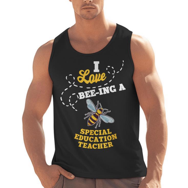 I Love Bee-Ing A Special Education Teacher Honey Bee Job For Men Women Men Tank Top