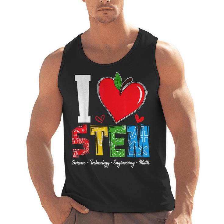 I Love STEM Student Teacher 1st Day Of School Back To School Men Tank Top