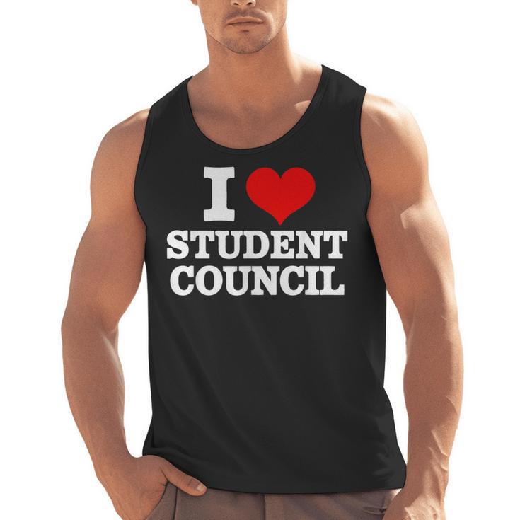 I Love Student Council Student Teacher Men Tank Top