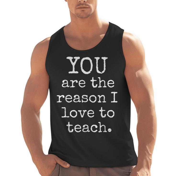 Love To Teach Positive Affirmation Kind Motivational Teacher Men Tank Top, trending gift