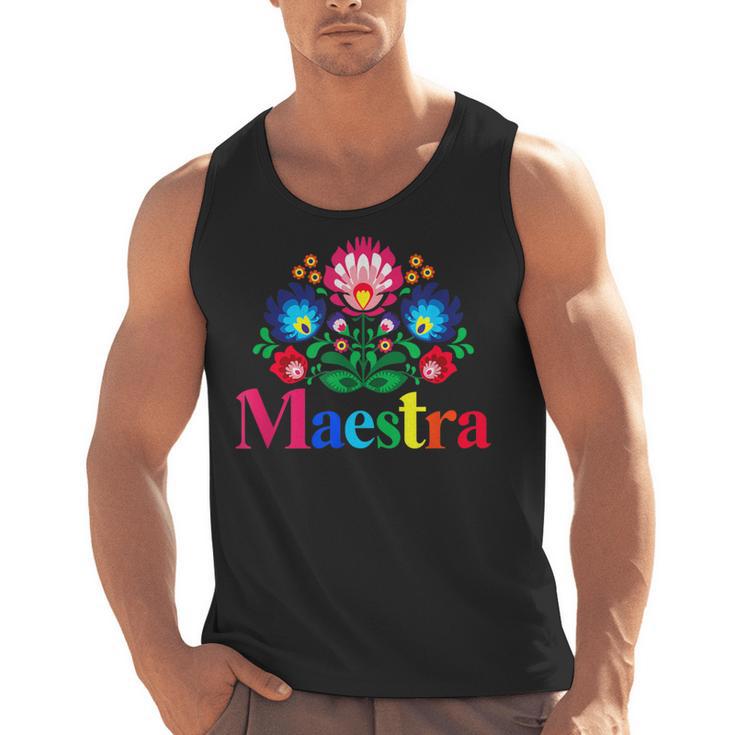 Maestra Proud Spanish Teacher Bilingual Teacher Latina Men Tank Top