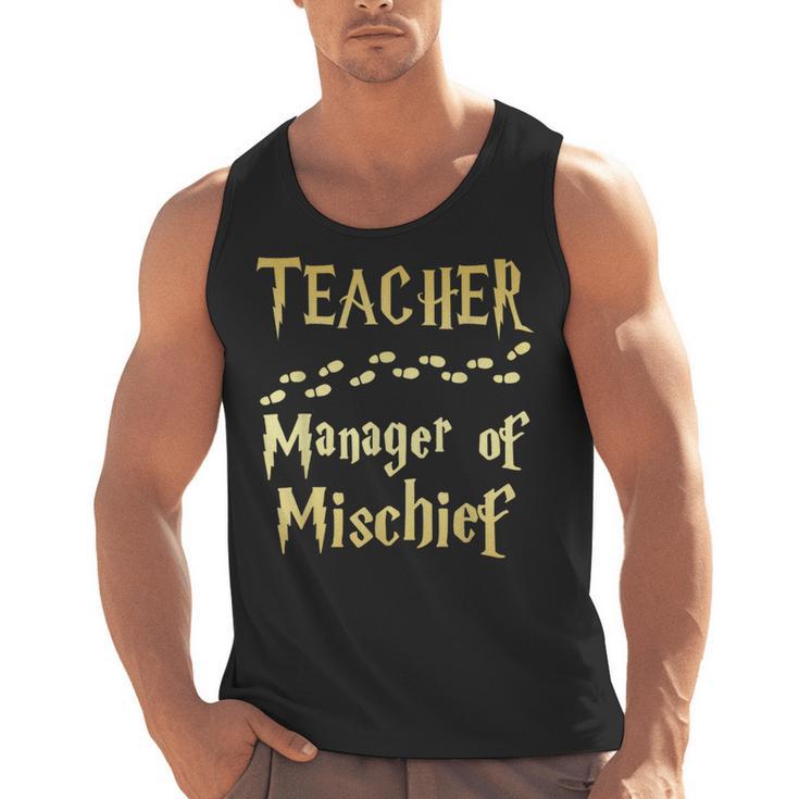 Magical Teacher Manager Of Mischief Birthday Family Party Men Tank Top