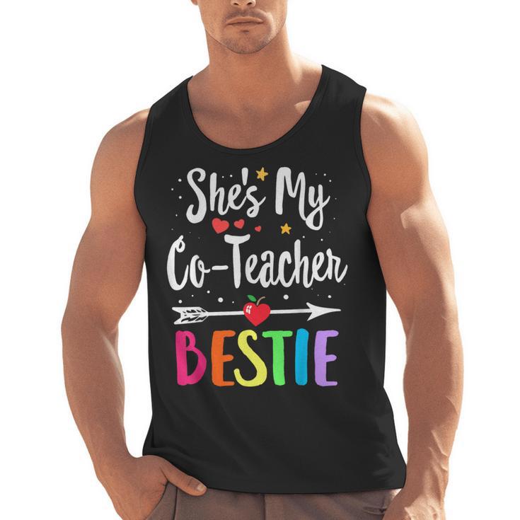 Matching Co-Teacher Best Friend She's My Bestie Work Team Men Tank Top