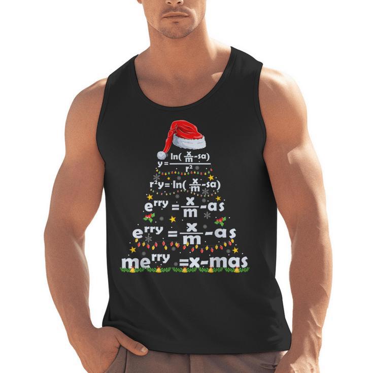 Math Equation Merry X-Mas Math Teacher Christmas Humor Men Women Kids Men Tank Top