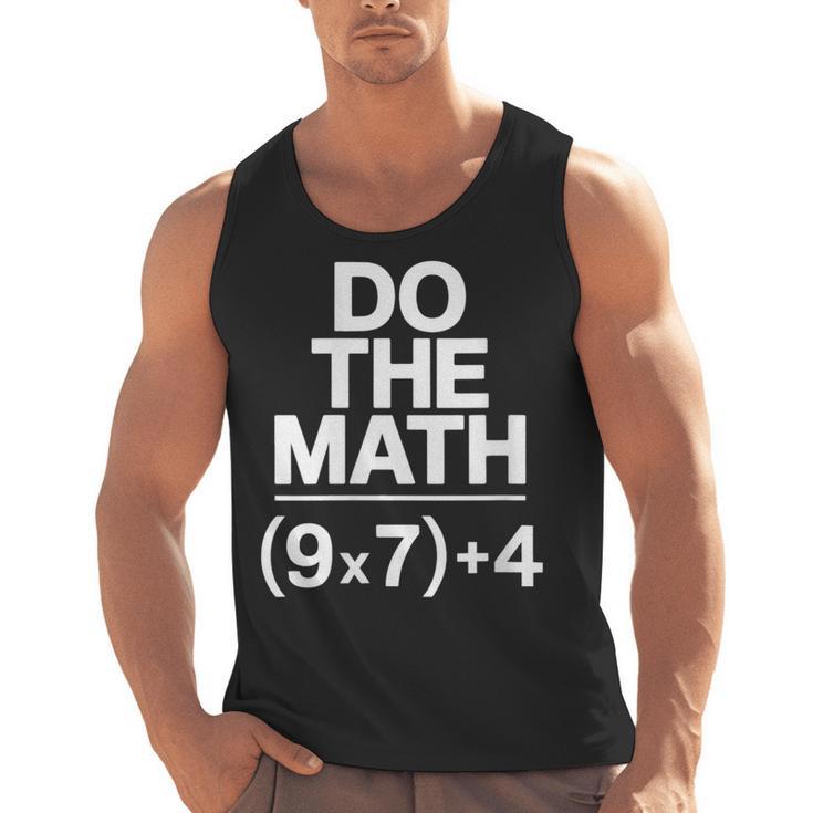 Do The Math Equation Thanksgiving Teacher 67 Six Seven 6 7 Men Tank Top