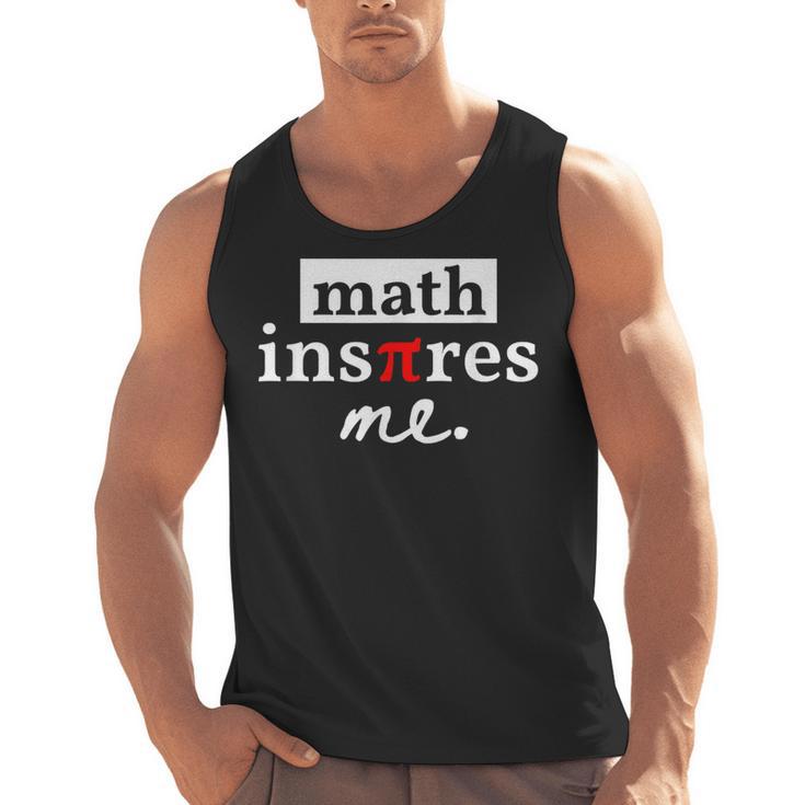 Math Inspires Me Spelled With Pi Day Teacher Men Tank Top
