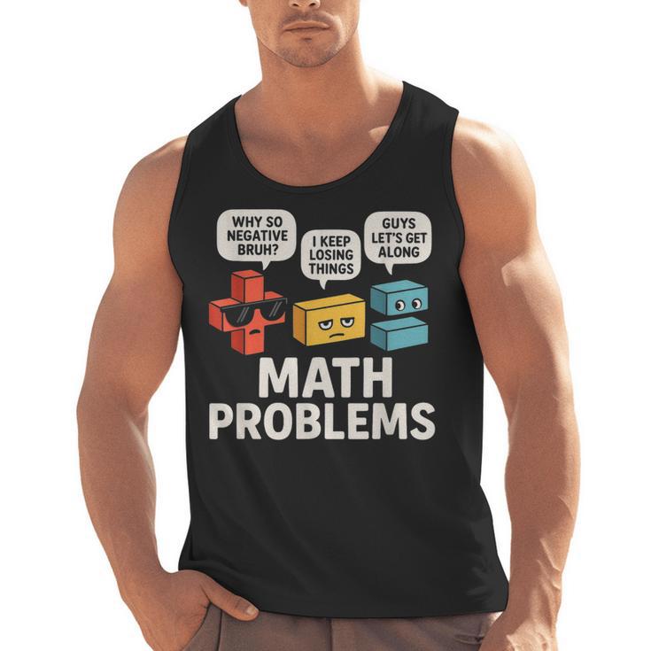 Math Problems Symbols Teacher Back To School Girl Boy Men Tank Top