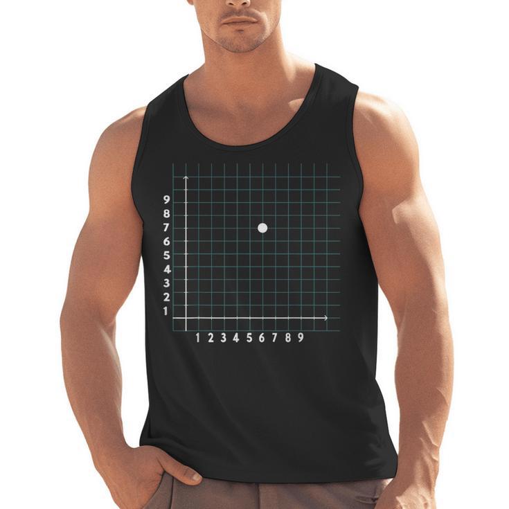 Math Teacher 67 Cartesian Grid Point Humor Men Tank Top