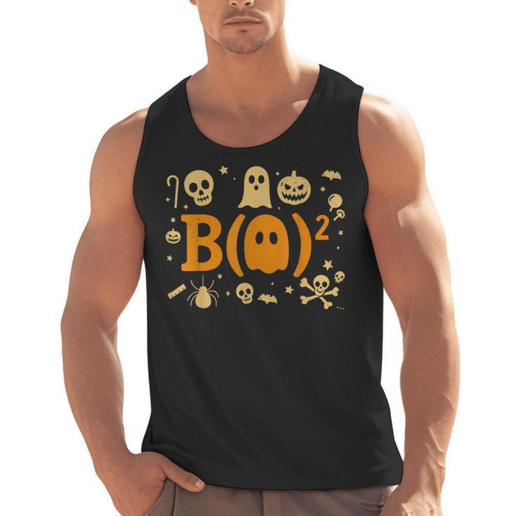 Math Teacher Ghost Shirt Cute Spooky Teacher Halloween Men Tank Top