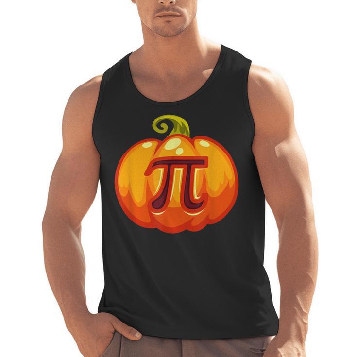 Math Teacher Halloween Costume Pumpkin Pi Pun Pie Men Men Tank Top