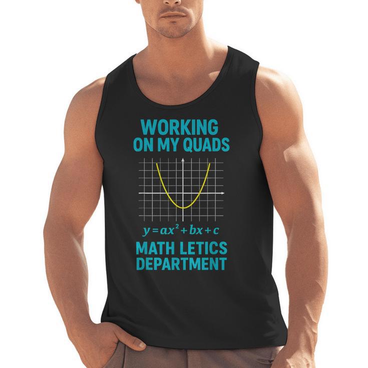 Mathletics Working On My Quads Algebra Math Teacher Men Tank Top
