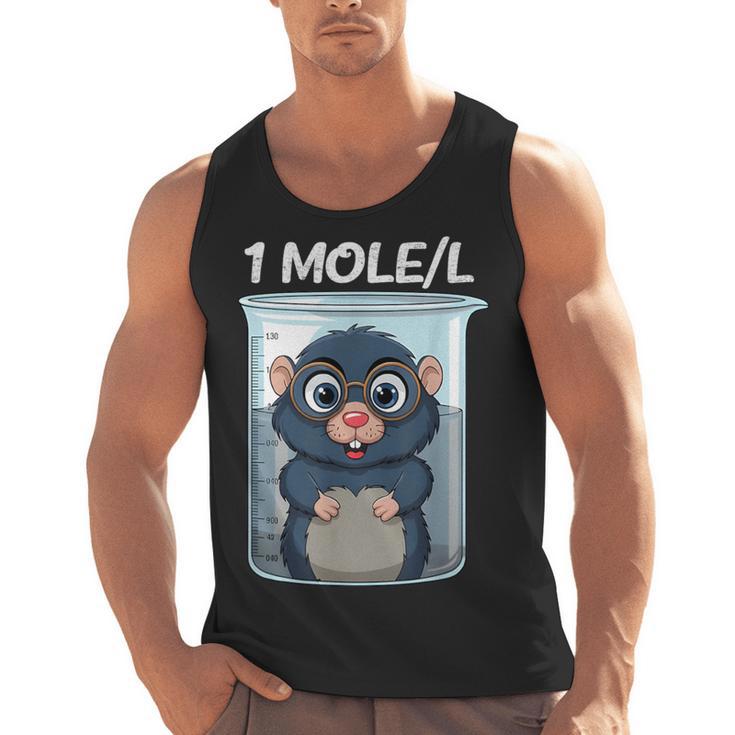 Mole Chemistry Chemist Student Science Teacher Men Tank Top