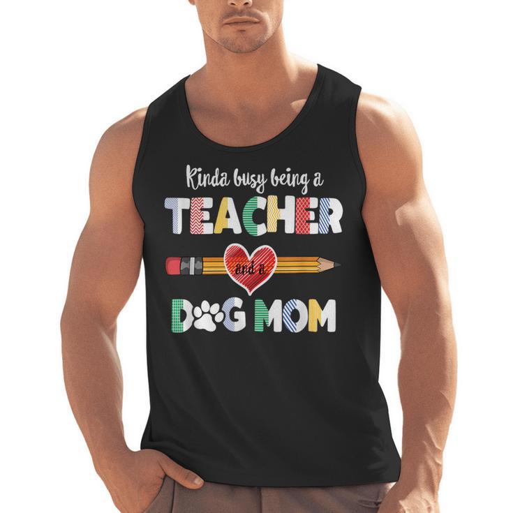 Mothers Day For Teacher Dog Lover Dog Mom Teacher Men Tank Top
