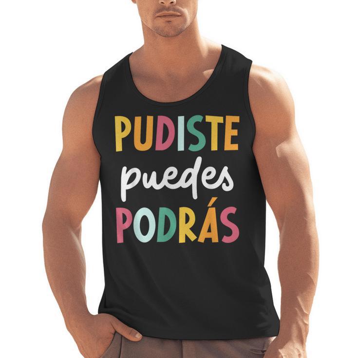 Multilingual Hispanic Heritage Spanish Teacher Maestra Men Tank Top