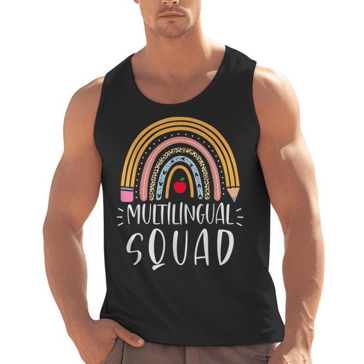 Multilingual Squad Multilingual Teacher Appreciation Kids Men Tank Top