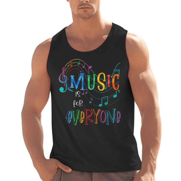 Music Is For Everyone Love For Music Teachers Men Tank Top